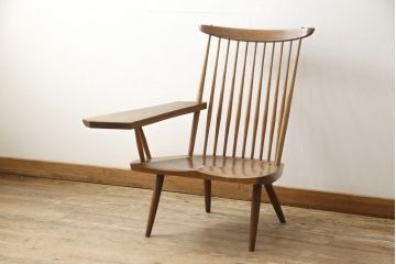 【買取】ヴィンテージ　ジョージ・ナカシマ(George Nakashima)　右アーム付きラウンジチェアを買取りました。
