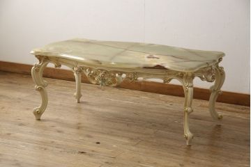 【買取】イタリア高級家具　Salotto Alba Art.115　ロココ調　センターテーブルを買取りました。