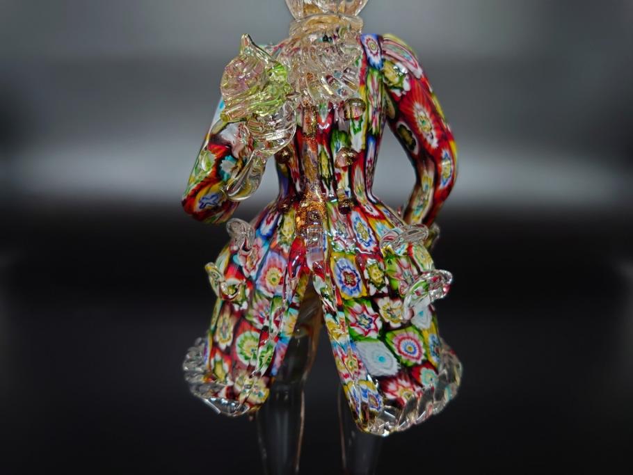 ベネチアガラス フィギュリン  ミルフィオリ  ムラ―ノ   工芸品   貴重 ベネチアガラス フィギュリン ミルフィオリ ムラ―ノ 工芸品 貴重