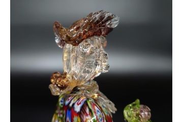 【骨董買取】イタリア　ベネチアンガラス　RaulFerro(マエストロ)　ミルフィオリ　人形　男女ペア　フィギュリン(モザイク柄、ヴェネチアングラス、ムラーノガラス、ムラノガラス、ガラス工芸、貴族)を買取りました