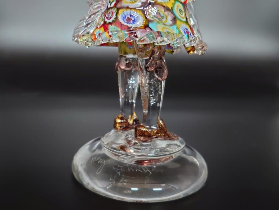 ♦️ムラーノ島 ムラーノグラス 婦人像人形 イタリア製 ベネチア 美術品骨董品 ♦️珍物レア物ムラーノ島 ムラーノグラス マリア像人形