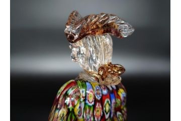 【骨董買取】イタリア　ベネチアンガラス　RaulFerro(マエストロ)　ミルフィオリ　人形　男女ペア　フィギュリン(モザイク柄、ヴェネチアングラス、ムラーノガラス、ムラノガラス、ガラス工芸、貴族)を買取りました