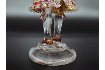 【骨董買取】イタリア　ベネチアンガラス　RaulFerro(マエストロ)　ミルフィオリ　人形　男女ペア　フィギュリン(モザイク柄、ヴェネチアングラス、ムラーノガラス、ムラノガラス、ガラス工芸、貴族)を買取りました