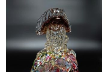 【骨董買取】イタリア　ベネチアンガラス　RaulFerro(マエストロ)　ミルフィオリ　人形　男女ペア　フィギュリン(モザイク柄、ヴェネチアングラス、ムラーノガラス、ムラノガラス、ガラス工芸、貴族)を買取りました