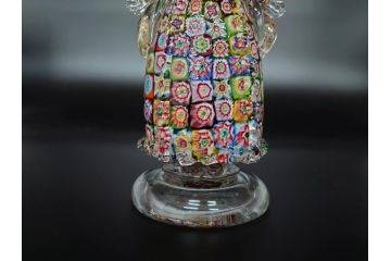 【骨董買取】イタリア　ベネチアンガラス　RaulFerro(マエストロ)　ミルフィオリ　人形　男女ペア　フィギュリン(モザイク柄、ヴェネチアングラス、ムラーノガラス、ムラノガラス、ガラス工芸、貴族)を買取りました