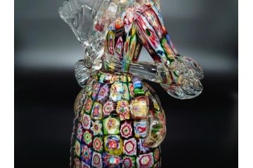 【骨董買取】イタリア　ベネチアンガラス　RaulFerro(マエストロ)　ミルフィオリ　人形　男女ペア　フィギュリン(モザイク柄、ヴェネチアングラス、ムラーノガラス、ムラノガラス、ガラス工芸、貴族)を買取りました