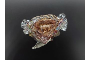 【骨董買取】イタリア　ベネチアンガラス　RaulFerro(マエストロ)　ミルフィオリ　人形　男女ペア　フィギュリン(モザイク柄、ヴェネチアングラス、ムラーノガラス、ムラノガラス、ガラス工芸、貴族)を買取りました