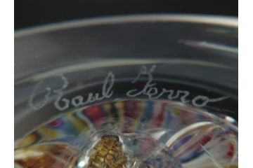 【骨董買取】イタリア　ベネチアンガラス　RaulFerro(マエストロ)　ミルフィオリ　人形　男女ペア　フィギュリン(モザイク柄、ヴェネチアングラス、ムラーノガラス、ムラノガラス、ガラス工芸、貴族)を買取りました