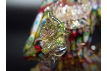 【骨董買取】イタリア　ベネチアンガラス　RaulFerro(マエストロ)　ミルフィオリ　人形　男女ペア　フィギュリン(モザイク柄、ヴェネチアングラス、ムラーノガラス、ムラノガラス、ガラス工芸、貴族)を買取りました