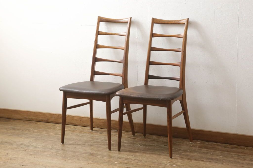 ロイズアンティークス 北欧ビンテージ E・バック ダイニングチェア