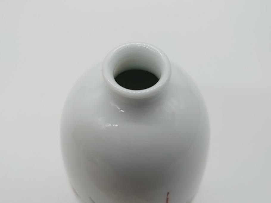 【骨董買取】人間国宝 十三代 酒井田柿右衛門 錦 粟鶉文 花瓶(共箱付き、濁手、磁器、陶磁器、赤絵、花器、色絵、作家物)を買取りました