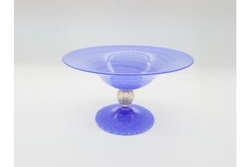 【骨董買取】イタリア　ムラノガラス　Miyako&Gregg　Murauo　June2005　金彩　コンポート　ツイスト　ベネチアングラス　ガラス鉢(ムラーノガラス、ガラス工芸、作家物)を買取りました。