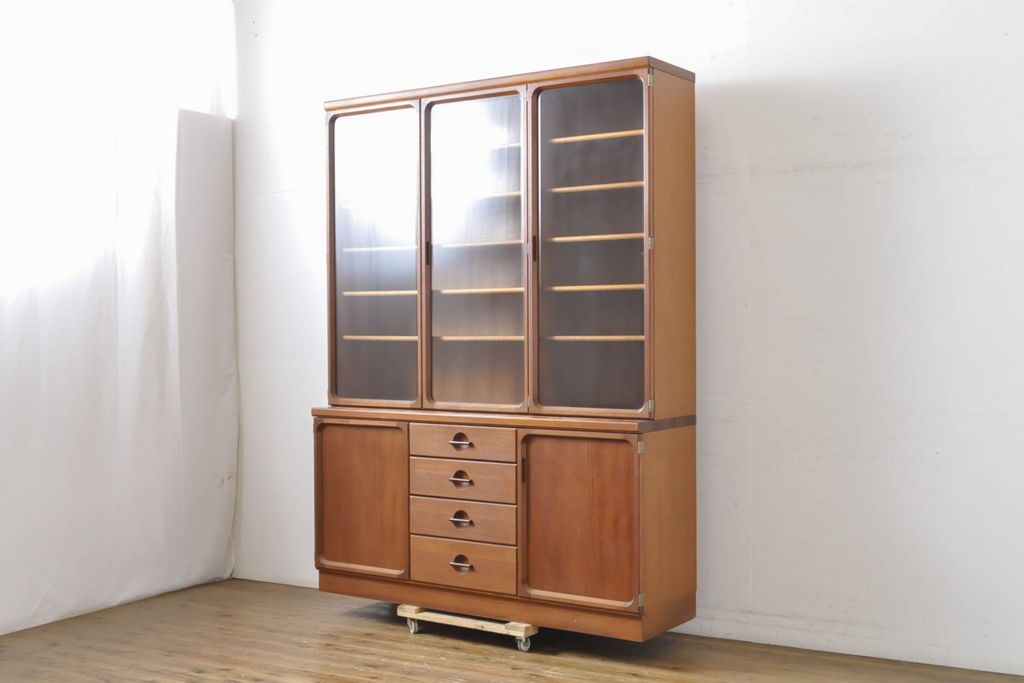 日田工芸 廃盤希少品 マキシム チーク×ローズウッド ヴィンテージ食器棚 北欧 日田工芸 廃盤希少品 マキシム チーク×ローズウッド