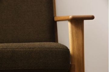 【買取】GETAMA(ゲタマ)　ハンス・J・ウェグナー　オーク材　GE290A+GE290S　ハイバックソファ　オットマンセットを買取りました