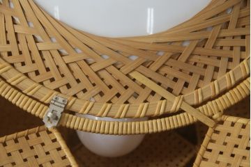 【買取】希少な廃盤品　YAMAGIWA(ヤマギワ)　近藤昭作　竹のあかり　あんどん　天井照明を買取りました