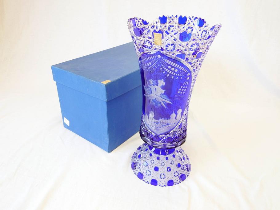 【骨董買取】ドイツ マイセン Meissen マイセンクリスタル アラビアンナイト 花瓶(MEISSENER BLEIKRISTALL、カットガラス、フラワーベース、花器、花入、箱付き)を買取りました