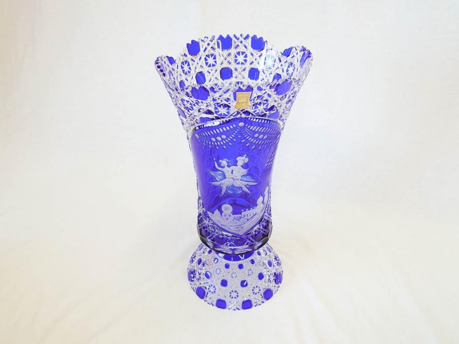 【骨董買取】ドイツ マイセン Meissen マイセンクリスタル アラビアンナイト 花瓶(MEISSENER BLEIKRISTALL、カットガラス、フラワーベース、花器、花入、箱付き)を買取りました