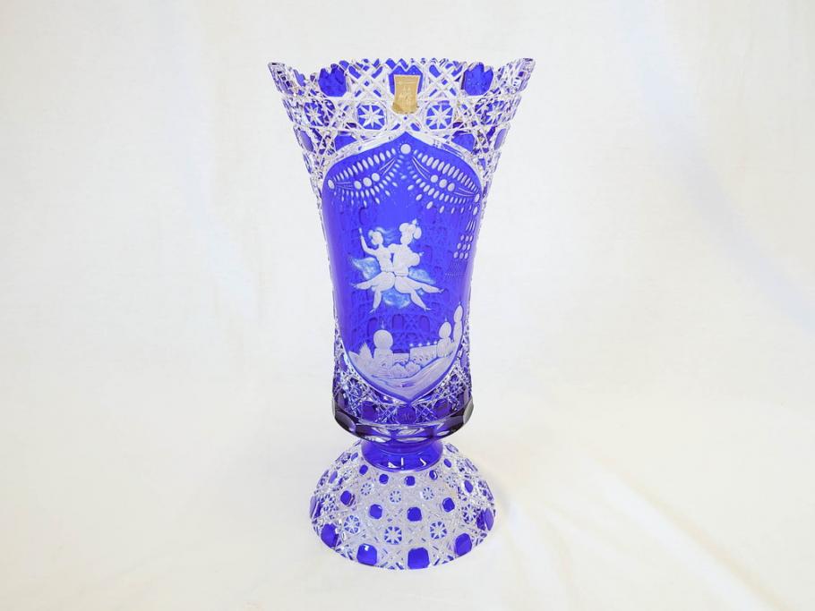 【骨董買取】ドイツ マイセン Meissen マイセンクリスタル アラビアンナイト 花瓶(MEISSENER BLEIKRISTALL、カットガラス、フラワーベース、花器、花入、箱付き)を買取りました