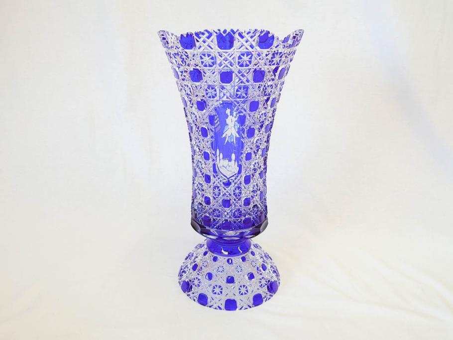 【骨董買取】ドイツ マイセン Meissen マイセンクリスタル アラビアンナイト 花瓶(MEISSENER BLEIKRISTALL、カットガラス、フラワーベース、花器、花入、箱付き)を買取りました