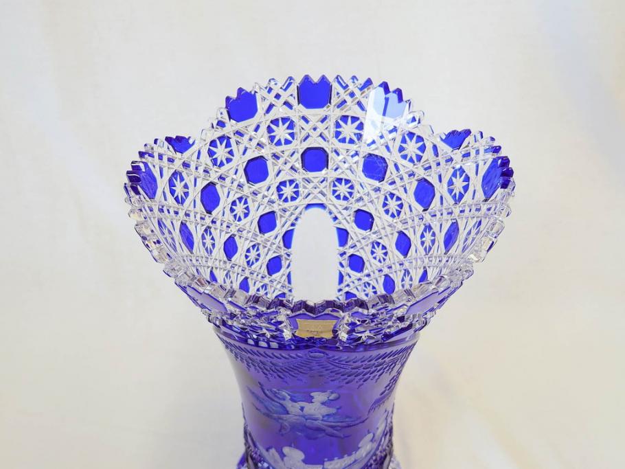 【骨董買取】ドイツ マイセン Meissen マイセンクリスタル アラビアンナイト 花瓶(MEISSENER BLEIKRISTALL、カットガラス、フラワーベース、花器、花入、箱付き)を買取りました