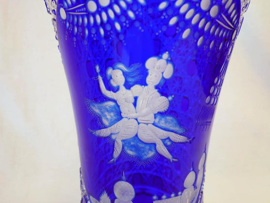 【骨董買取】ドイツ マイセン Meissen マイセンクリスタル アラビアンナイト 花瓶(MEISSENER BLEIKRISTALL、カットガラス、フラワーベース、花器、花入、箱付き)を買取りました