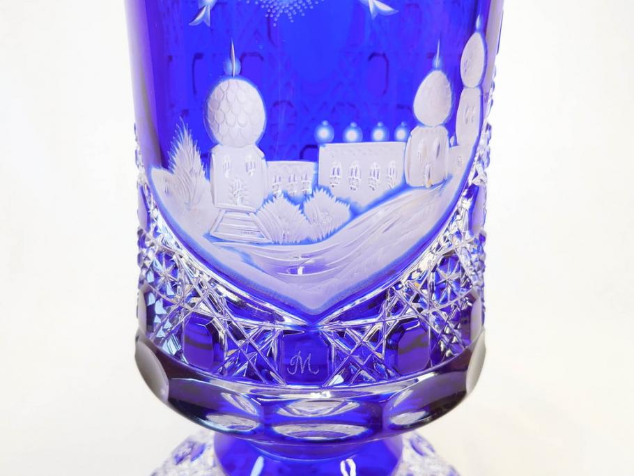 【骨董買取】ドイツ マイセン Meissen マイセンクリスタル アラビアンナイト 花瓶(MEISSENER BLEIKRISTALL、カットガラス、フラワーベース、花器、花入、箱付き)を買取りました