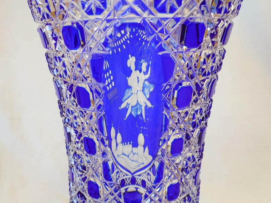 【骨董買取】ドイツ マイセン Meissen マイセンクリスタル アラビアンナイト 花瓶(MEISSENER BLEIKRISTALL、カットガラス、フラワーベース、花器、花入、箱付き)を買取りました