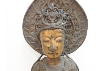 【古美術買取】塗金　古銅　菩薩(仏像、仏教、観音)を買取りました