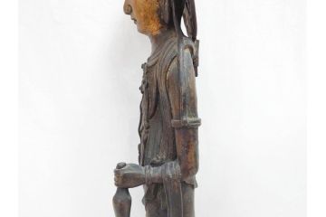 【古美術買取】塗金　古銅　菩薩(仏像、仏教、観音)を買取りました