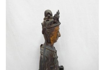 【古美術買取】塗金　古銅　菩薩(仏像、仏教、観音)を買取りました