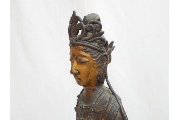 【古美術買取】塗金　古銅　菩薩(仏像、仏教、観音)を買取りました