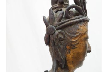 【古美術買取】塗金　古銅　菩薩(仏像、仏教、観音)を買取りました