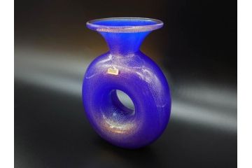 【骨董買取】イタリア　ムラノガラス　ベネチアンガラス　フラワーベース(ムラーノガラス、MURANO、花瓶、花器、花入)を買取ました。
