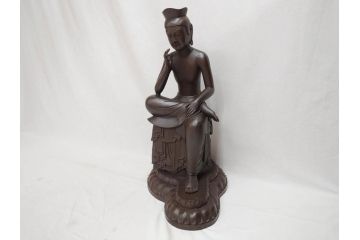 【古美術買取】仏師　彫刻家　松久宗琳(Matsuhisa Sohrin/Sorin)　弥勒菩薩半跏思惟像　ブロンズ像(仏像、置物、オブジェ)を買取りました。
