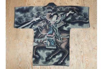 【骨董買取】江戸〜明治　火消し　刺し子　半纏(消防、古布、刺子、布)を買取りました。