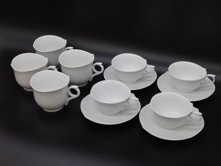 【骨董買取】ドイツ マイセン Meissen 波の戯れ ホワイト ティーカップ&ソーサー(C&S、Weigs、マグカップ、洋食器)を買取りました。