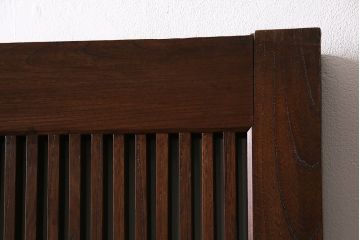 明治期の蔵戸をリペア&カスタム!可動部の調整。木部の補修。格子裏に強化ガラスを組み入れ。(玄関戸、引き戸、建具)