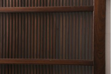 明治期の蔵戸をリペア&カスタム!可動部の調整。木部の補修。格子裏に強化ガラスを組み入れ。(玄関戸、引き戸、建具)