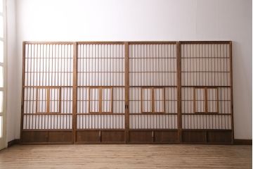 障子戸4枚をリペア&カスタム!障子をプラスチック障子に張り替え。(引き戸、建具)