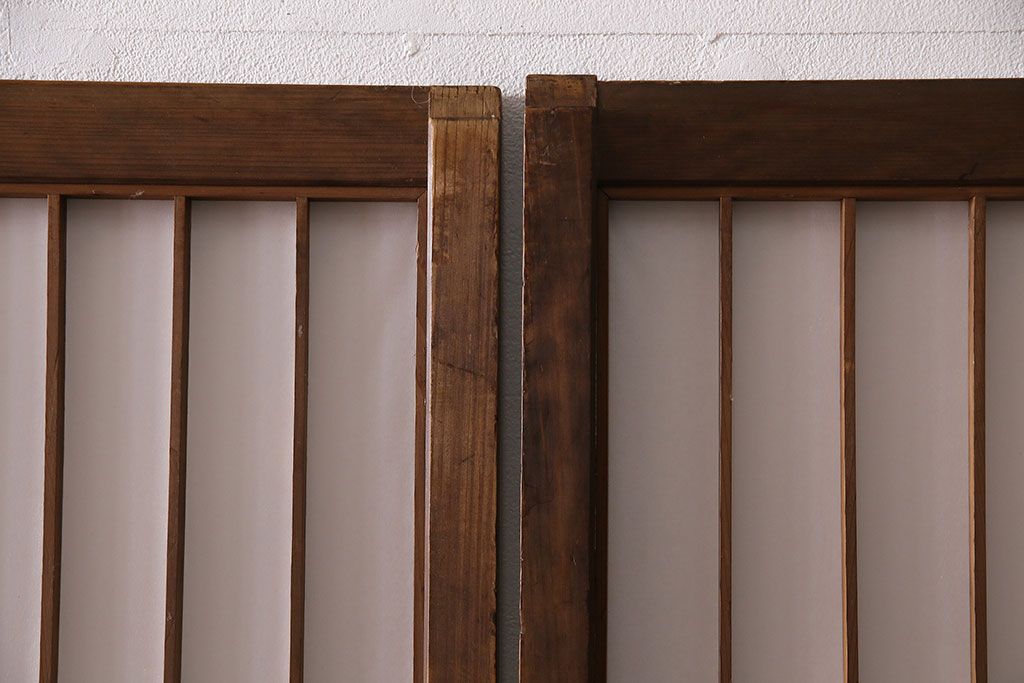 障子戸4枚をリペア&カスタム!障子をプラスチック障子に張り替え。(引き戸、建具)