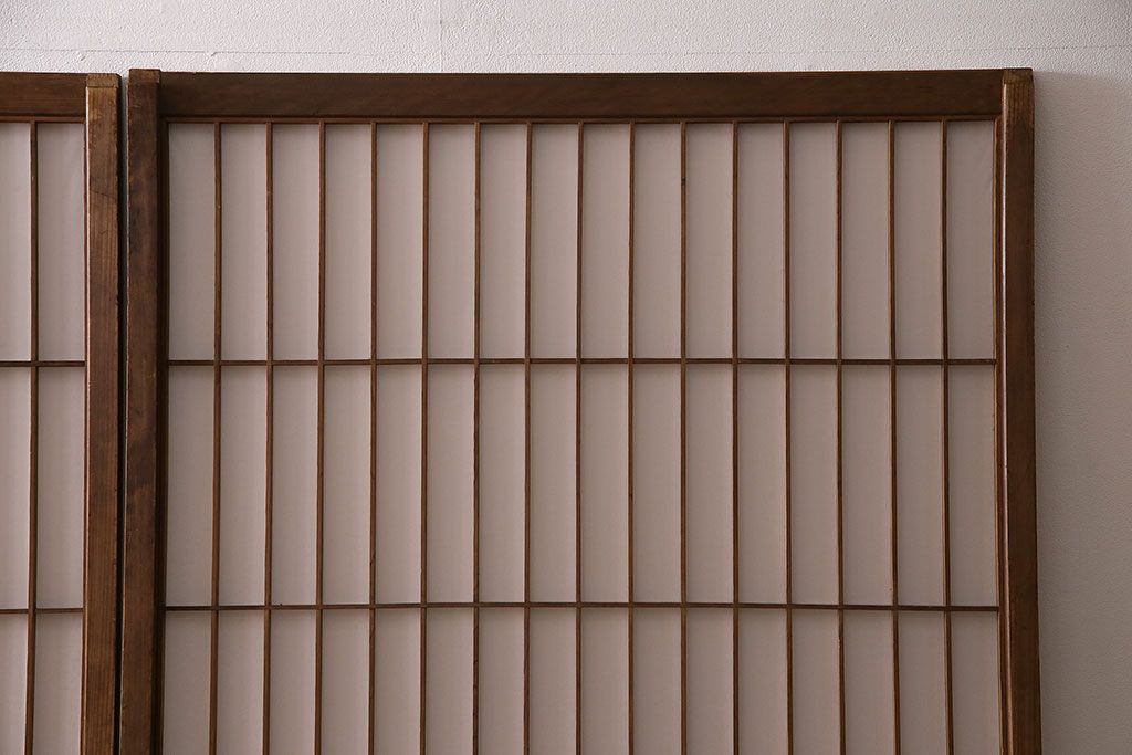 障子戸4枚をリペア&カスタム!障子をプラスチック障子に張り替え。(引き戸、建具)