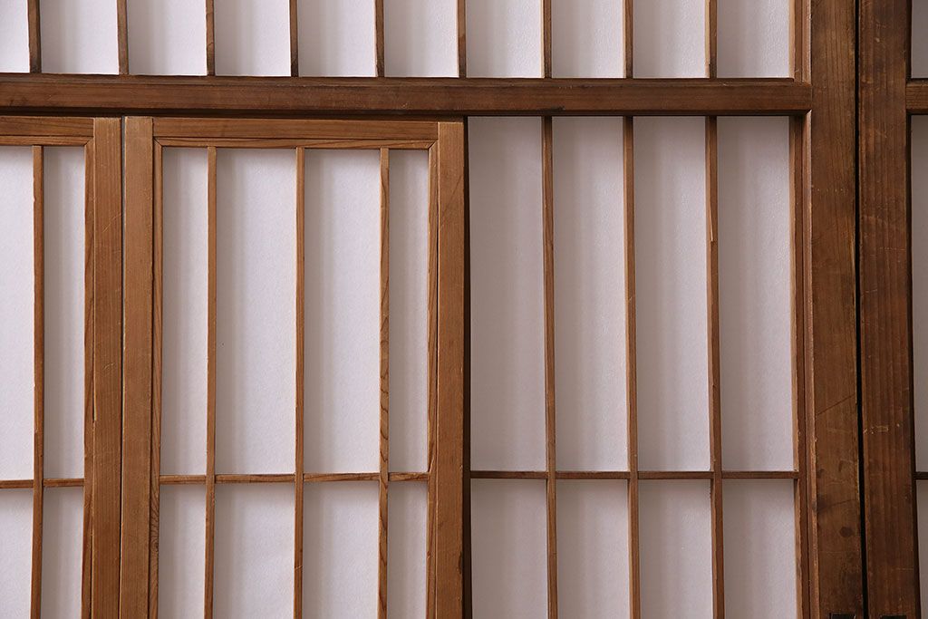 障子戸4枚をリペア&カスタム!障子をプラスチック障子に張り替え。(引き戸、建具)