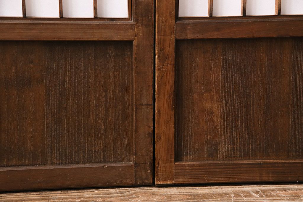 障子戸4枚をリペア&カスタム!障子をプラスチック障子に張り替え。(引き戸、建具)