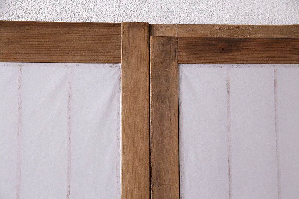 障子戸4枚をリペア&カスタム!障子をプラスチック障子に張り替え。(引き戸、建具)