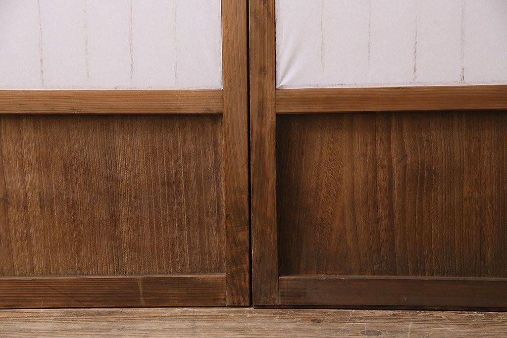 障子戸4枚をリペア&カスタム!障子をプラスチック障子に張り替え。(引き戸、建具)