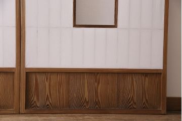 障子戸4枚をリペア&カスタム!障子をプラスチック障子に張り替え。引手を取り付け。(引き戸、建具)