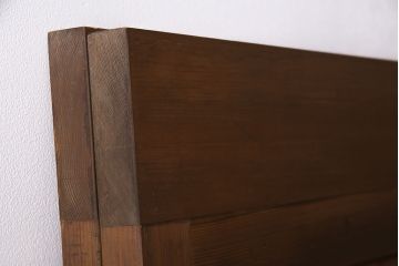 昭和中期の組子帯戸2枚をリペア&カスタム!設置場所に合わせてリサイズ。框の溝加工。現状に近しい色味に着色し仕上げ。(引き戸、建具)