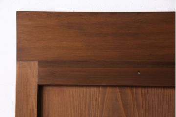 昭和中期の組子帯戸2枚をリペア&カスタム!設置場所に合わせてリサイズ。框の溝加工。現状に近しい色味に着色し仕上げ。(引き戸、建具)