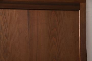 昭和中期の組子帯戸2枚をリペア&カスタム!設置場所に合わせてリサイズ。框の溝加工。現状に近しい色味に着色し仕上げ。(引き戸、建具)