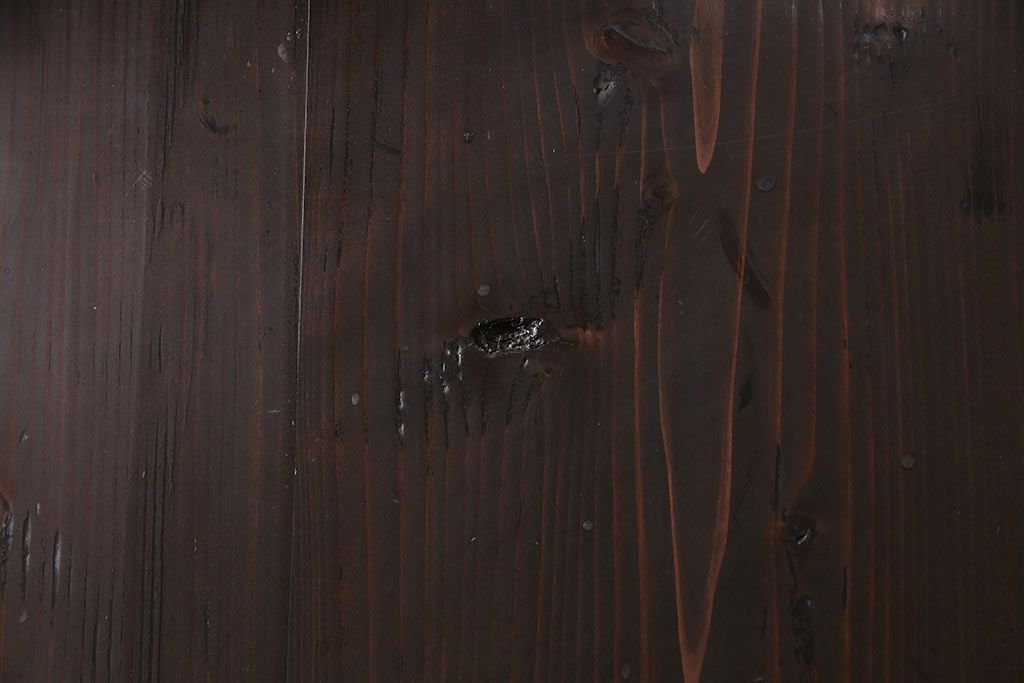 格子帯戸3枚をリペア&カスタム!設置場所に合わせてリサイズ。すりガラスへ入れ替え。濃い茶色で着色し仕上げ。(引き戸、建具)